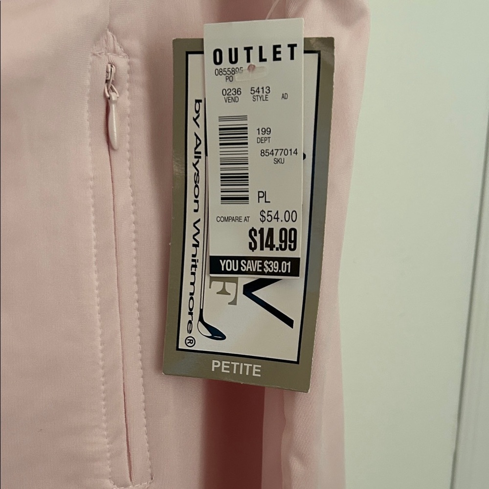 Women's Pink Skort with Side Pocket Detail - Picture 3 of 5